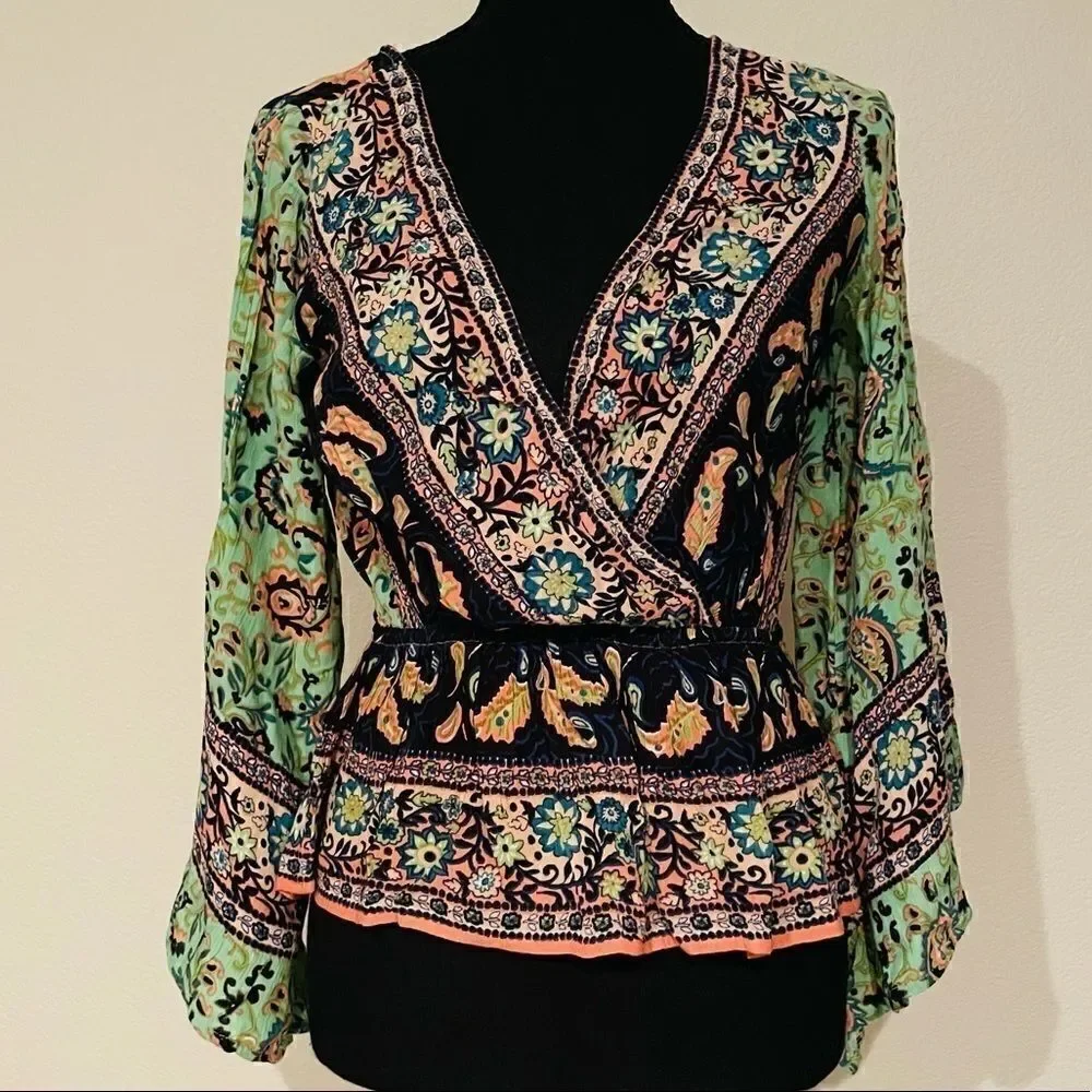 NWT Free People Rosalie Wrap Top